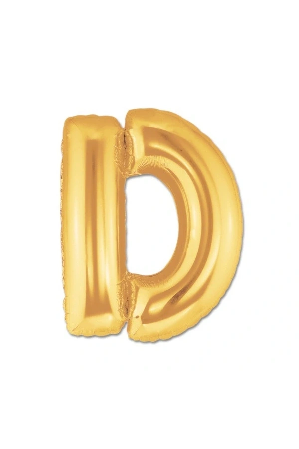 Bidebuvar Altın Sarısı Folyo Harf Balon 1 Metre
