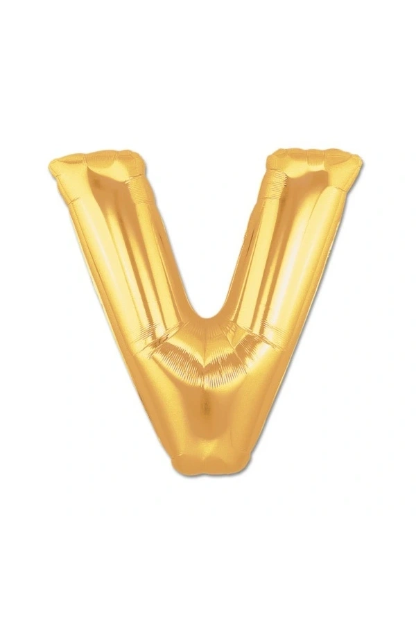 Bidebuvar Altın Sarısı Folyo Harf Balon 1 Metre