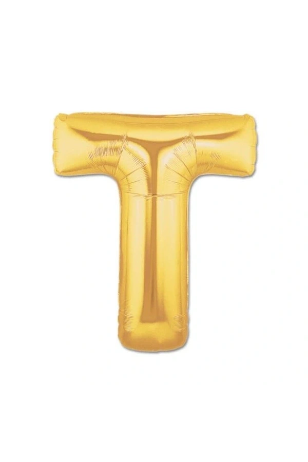 Bidebuvar Altın Sarısı Folyo Harf Balon 1 Metre