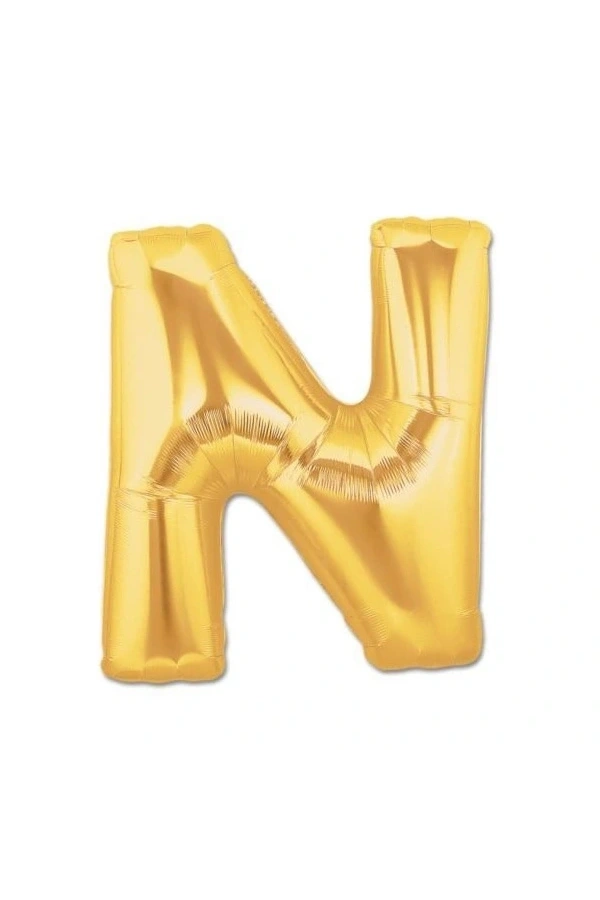 Bidebuvar Altın Sarısı Folyo Harf Balon 1 Metre