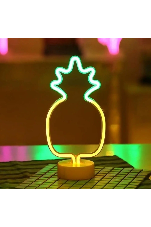 Bidebuvar Ananas Neon LED Lamba
