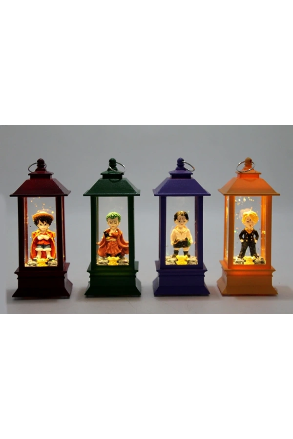 Bidebuvar Anime One Piece Figürlü Işıklı Kar Küresi