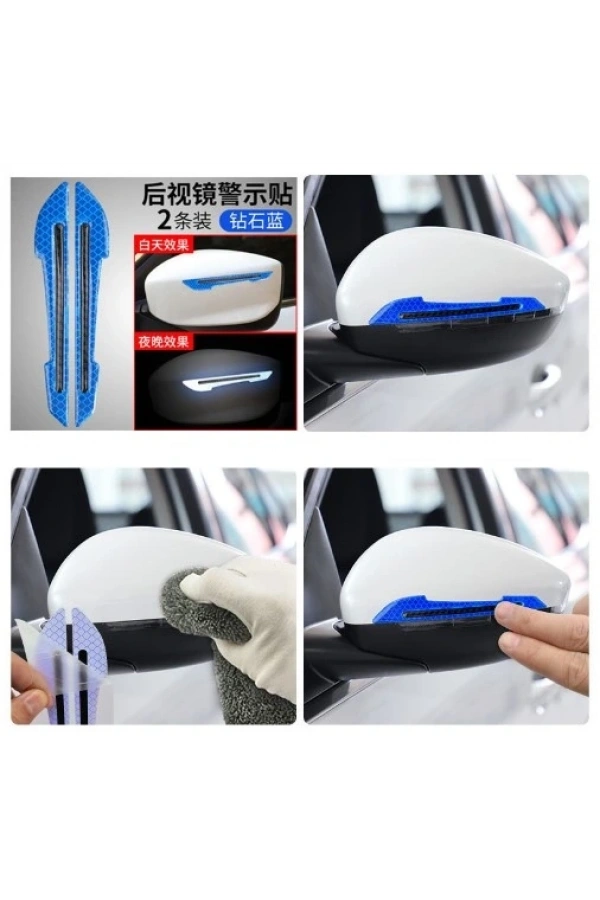 Bidebuvar Araba Aynası Koruyucu Reflektörlü Şerit