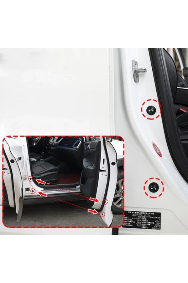 Bidebuvar Araba Kapısı Darbe Emici Pad Seti