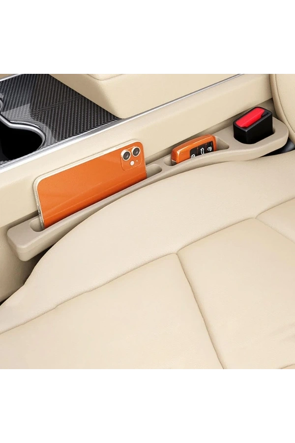 Bidebuvar Araba Koltuk Arası Düzenleyici Krem Renk