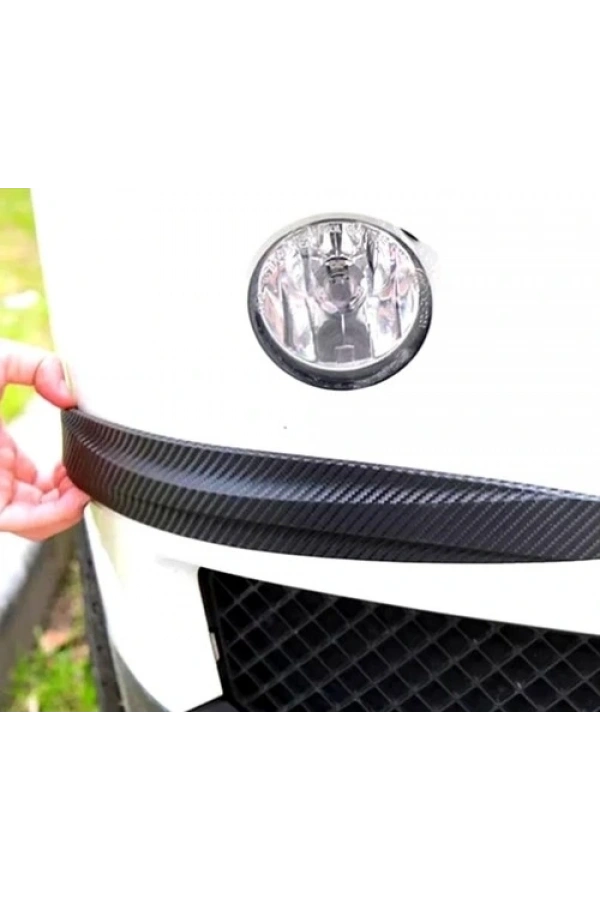 Bidebuvar Araba Tampon Koruyucu Karbon Desenli Siyah