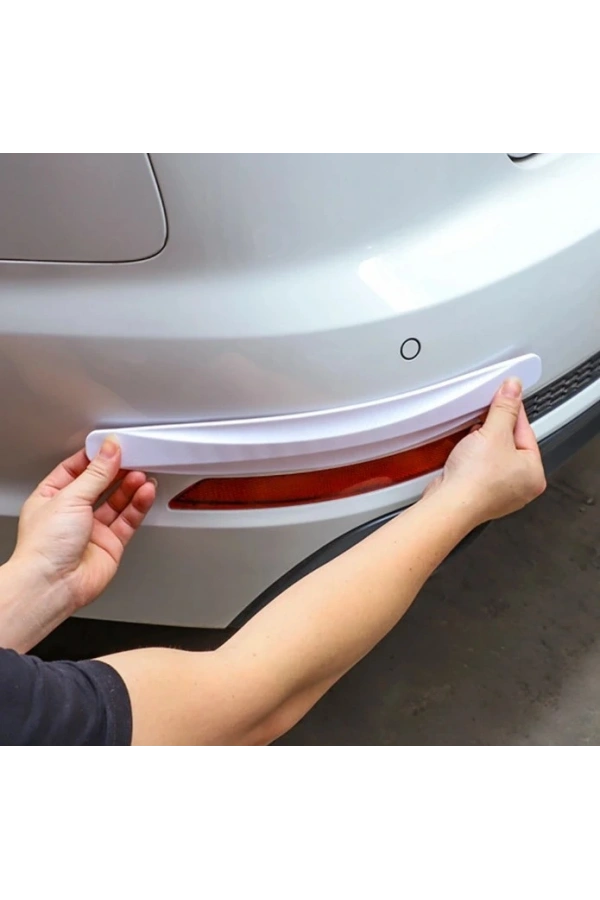 Bidebuvar Araba Tampon Koruyucu Karbon Desenli Siyah