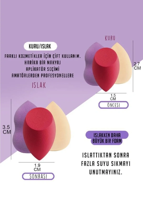 Bidebuvar Armut Sünger Seti 4 Adet