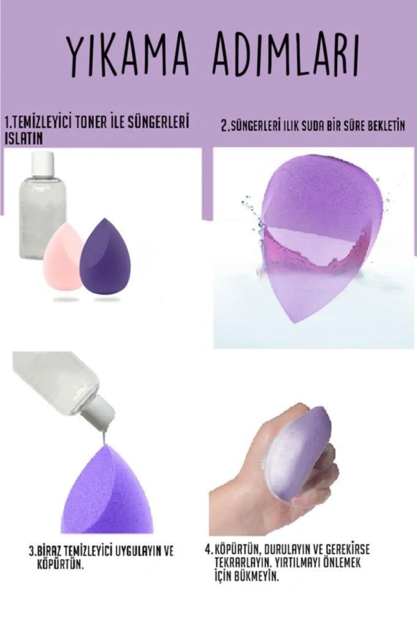 Bidebuvar Armut Sünger Seti 4 Adet