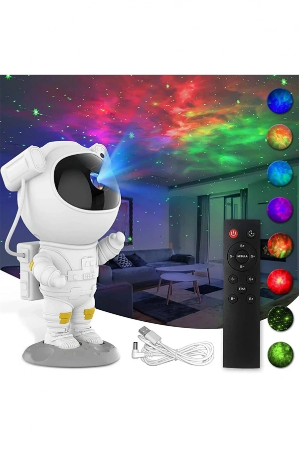 Bidebuvar Astronot Galaksi Projeksiyon Lamba