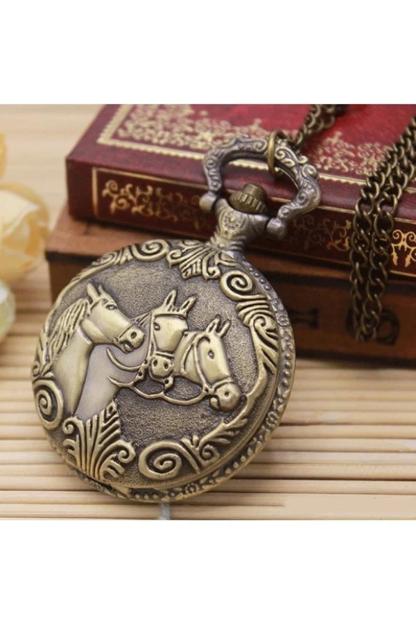 Bidebuvar At Büstü Köstekli Saat Model 1