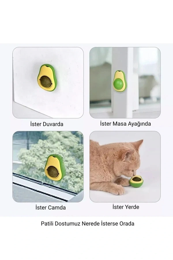 Bidebuvar Avokado Kedi Nanesi Oyun Topu