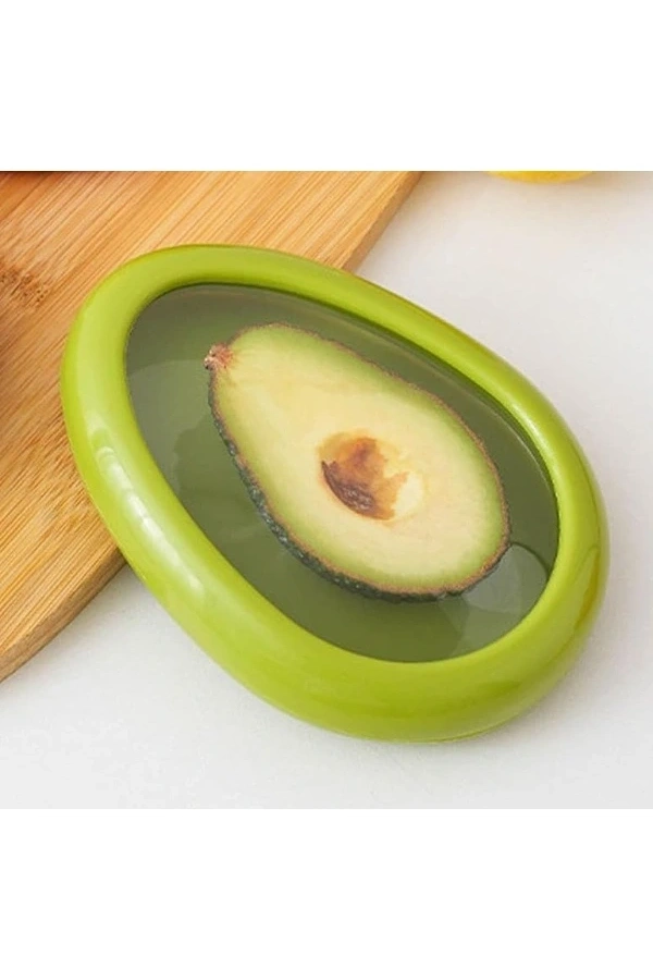 Bidebuvar Avokado Şeklinde Esnek Yiyecek Saklama Kutusu