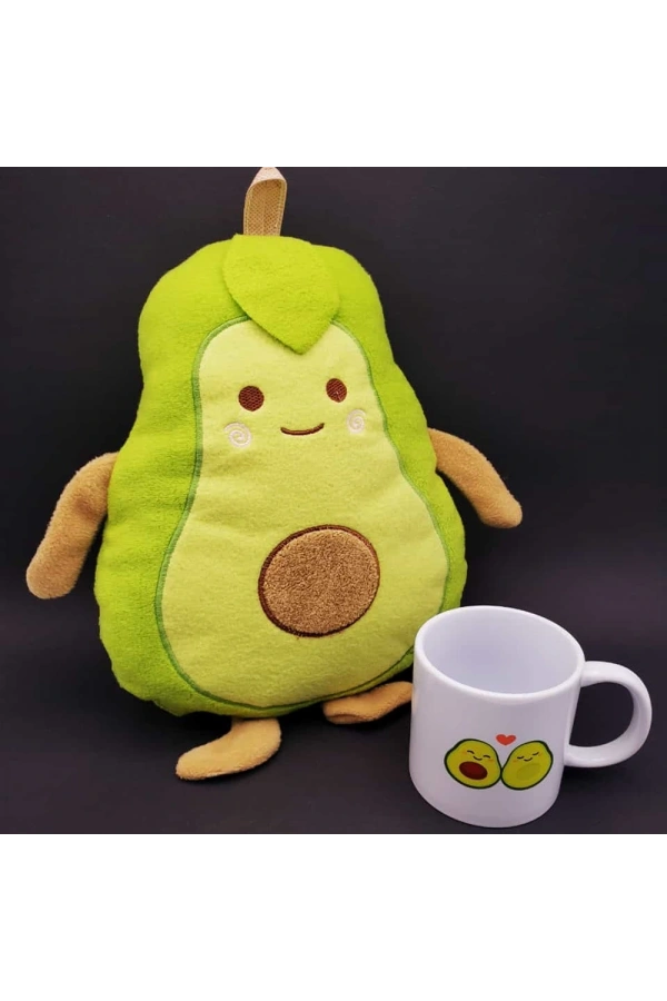 Bidebuvar Avokado Yastık ve Kupa Seti