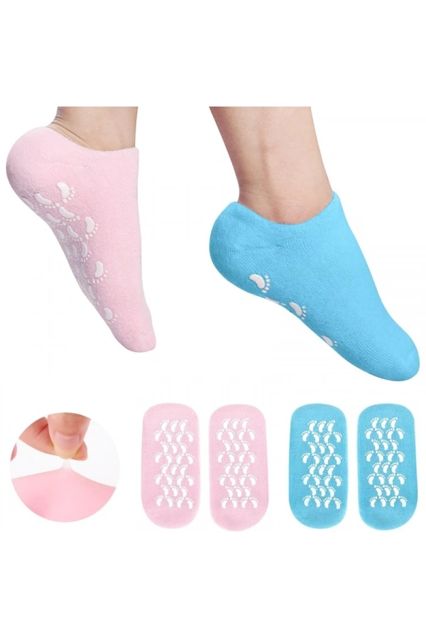 Bidebuvar Ayak Nemlendirici Jel SPA Çorabı - Yumuşatıcı Jel Kaplama