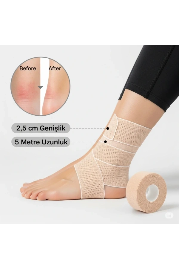 Bidebuvar Ayakkabı Vurma Önleyici Rulo Bant 2.5 cm X 5 m