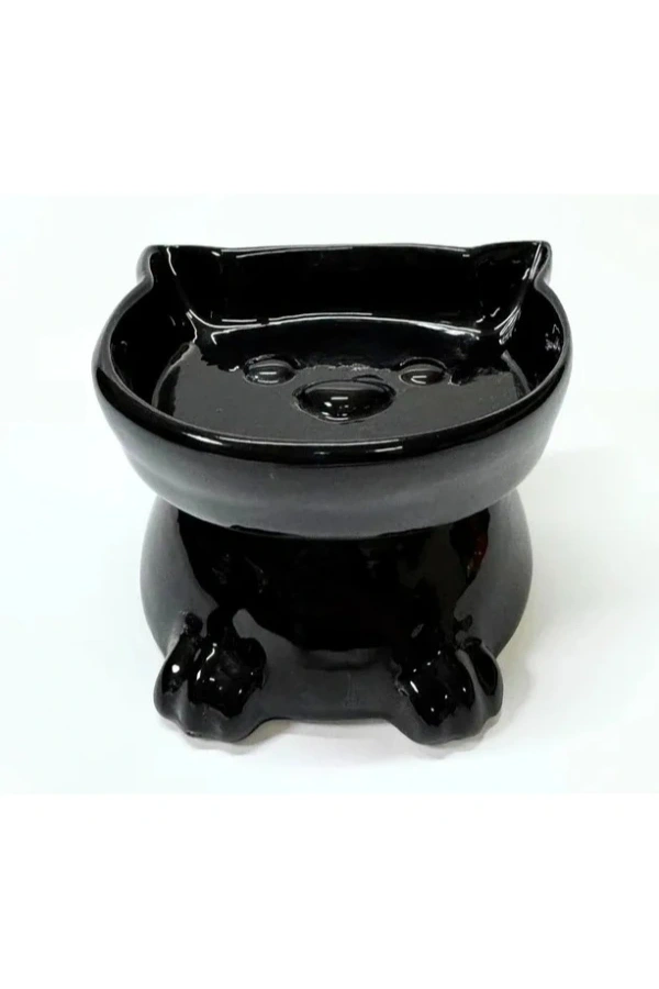 Bidebuvar Ayaklı Kulaklı Seramik Mama Kabı