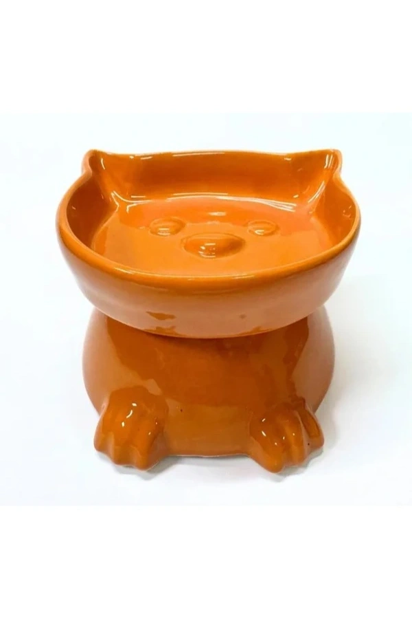 Bidebuvar Ayaklı Kulaklı Seramik Mama Kabı