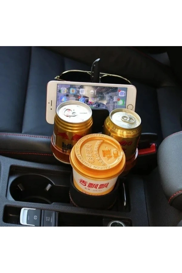 Bidebuvar Ayarlanabilir Araç İçi Çoklu Bardak Tutacağı