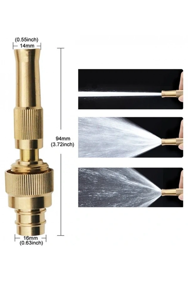 Bidebuvar AYARLANABILIR BASINÇLI HORTUM BAŞLIĞI GOLD