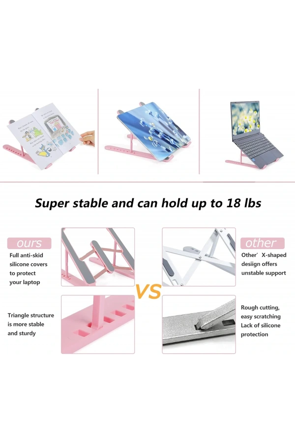 Bidebuvar Ayarlanabilir Laptop Standı 7 Kademe