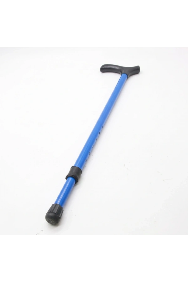 Bidebuvar Ayarlanabilir Metal Pimli Baston - Ergonomik Saplı - Yürüyüş Desteği
