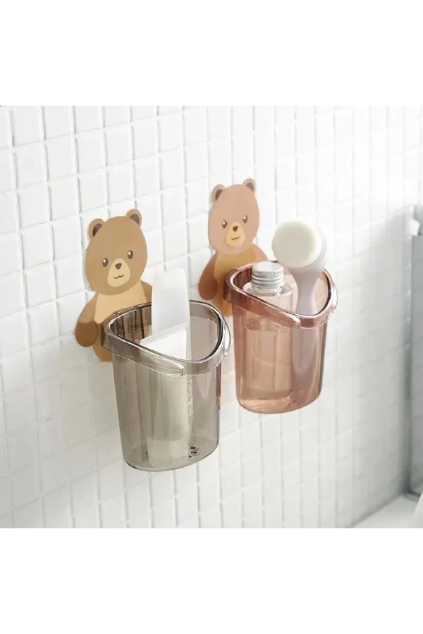 Bidebuvar Ayı Figürlü Plastik Organizer