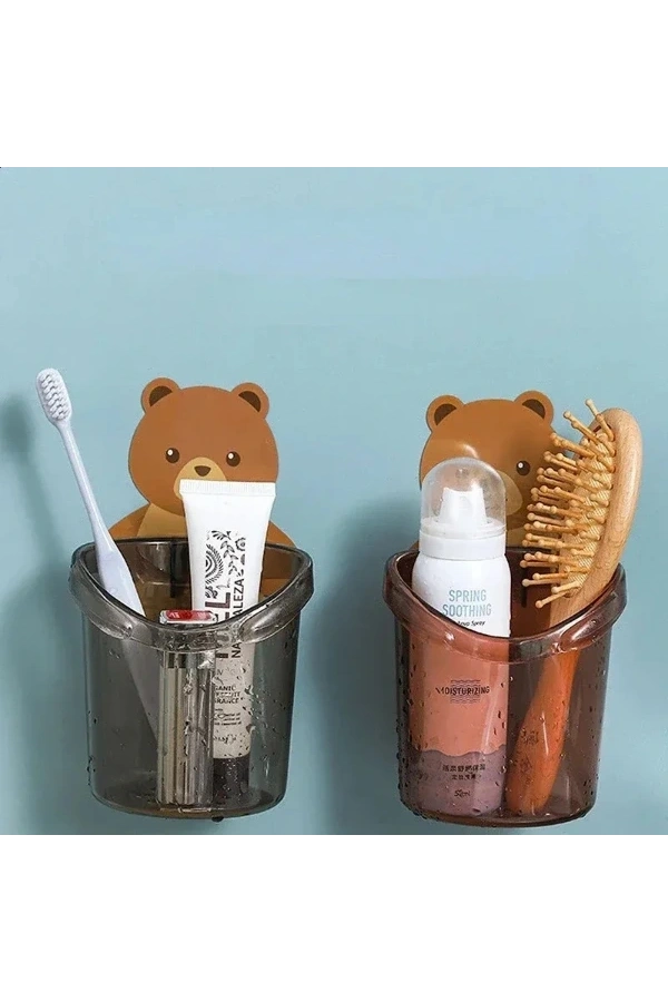 Bidebuvar Ayı Figürlü Plastik Organizer