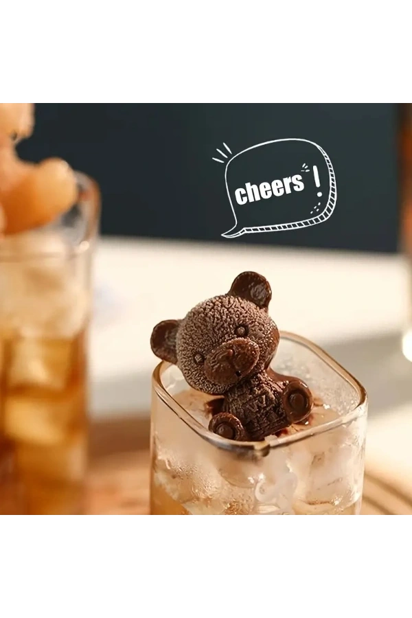 Bidebuvar Ayı Şekilli Silikon Buz Kalıbı