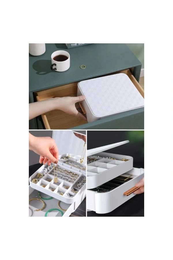 Bidebuvar Aynalı Takı Organizeri