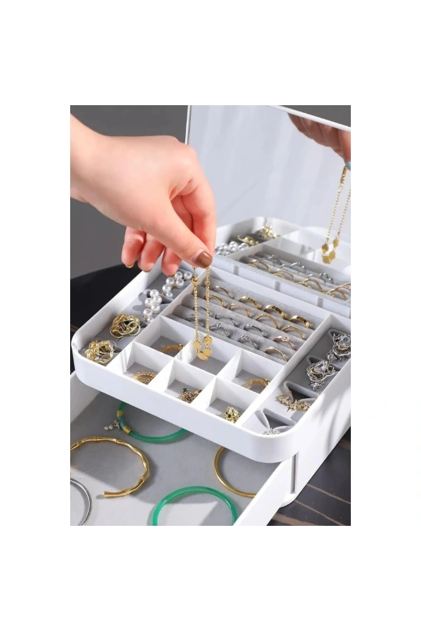 Bidebuvar Aynalı Takı Organizeri