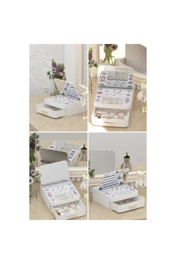 Bidebuvar Aynalı Takı Organizeri