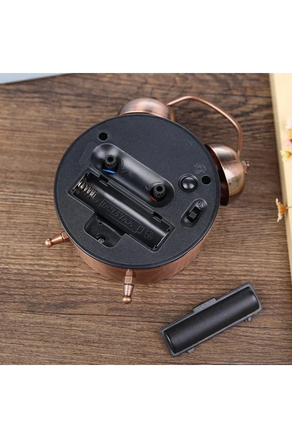 Bidebuvar Bakır Metal Alarmlı Masa Saati