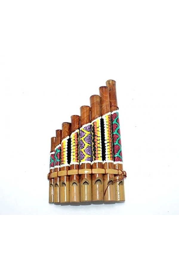 Bidebuvar Bambu Batikli Pan Flüt