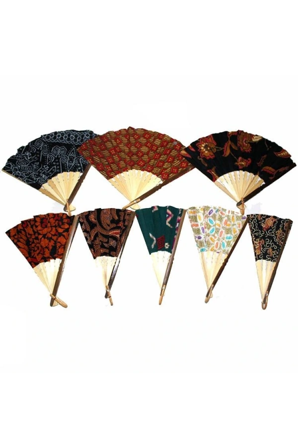 Bidebuvar Bambu Bez Yelpaze Küçük