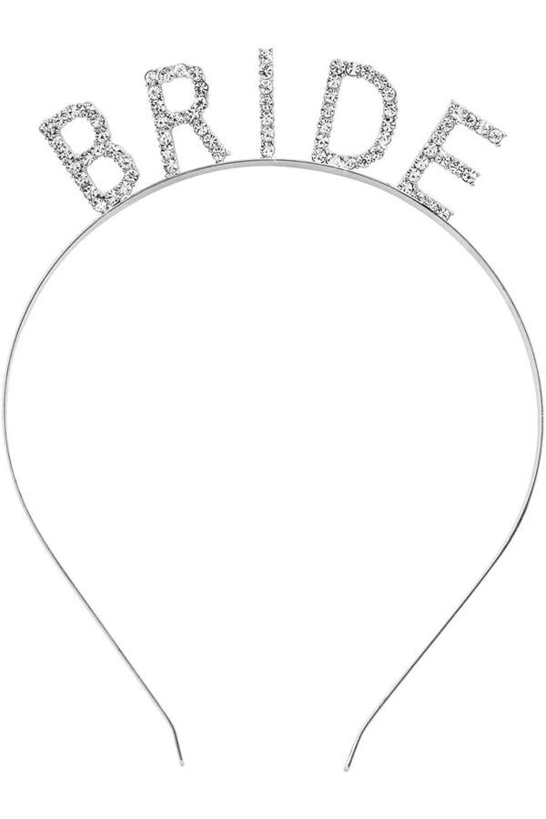 Bidebuvar Bekarlığa Veda Bride Tacı Gümüş Renk