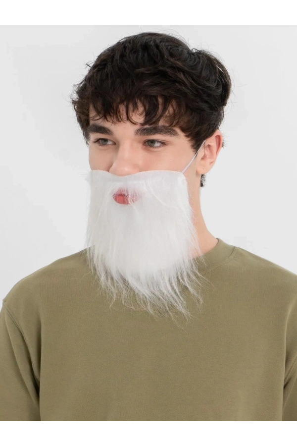 Bidebuvar Beyaz Kırçıllı Takma Sakal Çocuk Yetişkin
