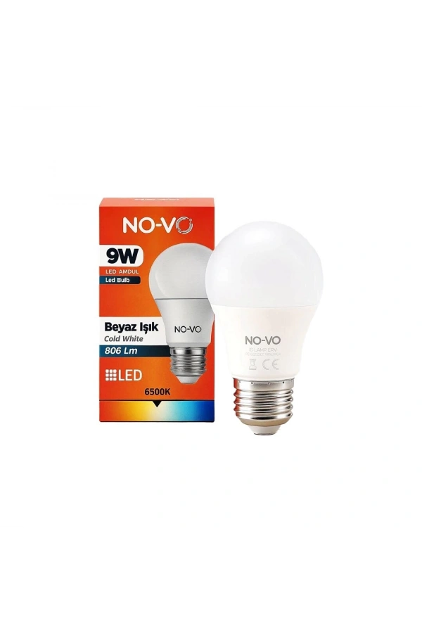 Bidebuvar Beyaz Led Ampul - 9W - E27 Duy