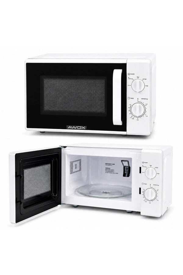 Bidebuvar Beyaz Mikrodalga Fırın - Klasik Ön Panel - 20 Litre Kapasite