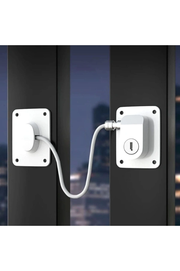 Bidebuvar Beyaz Plaka Halatlı Emniyet Kilidi