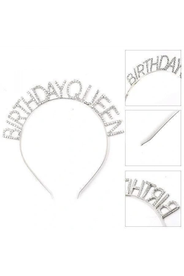 Bidebuvar Birthday Queen Yazılı Kraliçe Taç