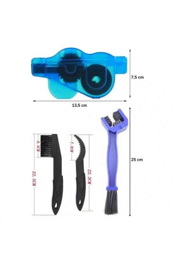 Bidebuvar Bisiklet Zincir Dişlisi Koruyucu Bakım Seti 4 Parça