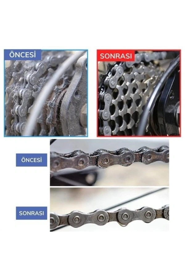 Bidebuvar Bisiklet Zincir Dişlisi Koruyucu Bakım Seti 4 Parça