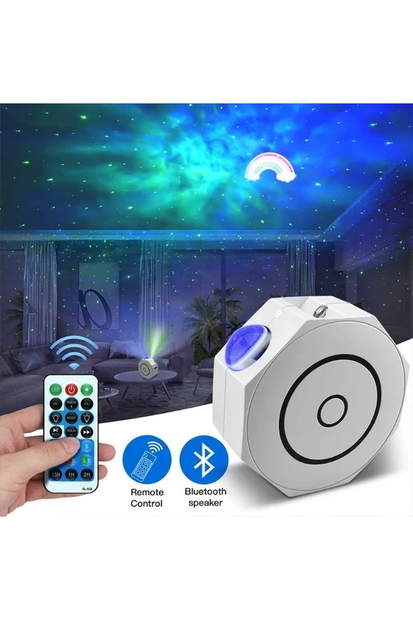 Bidebuvar Bluetooth Özellikli Anason Projektör Gece Lambası