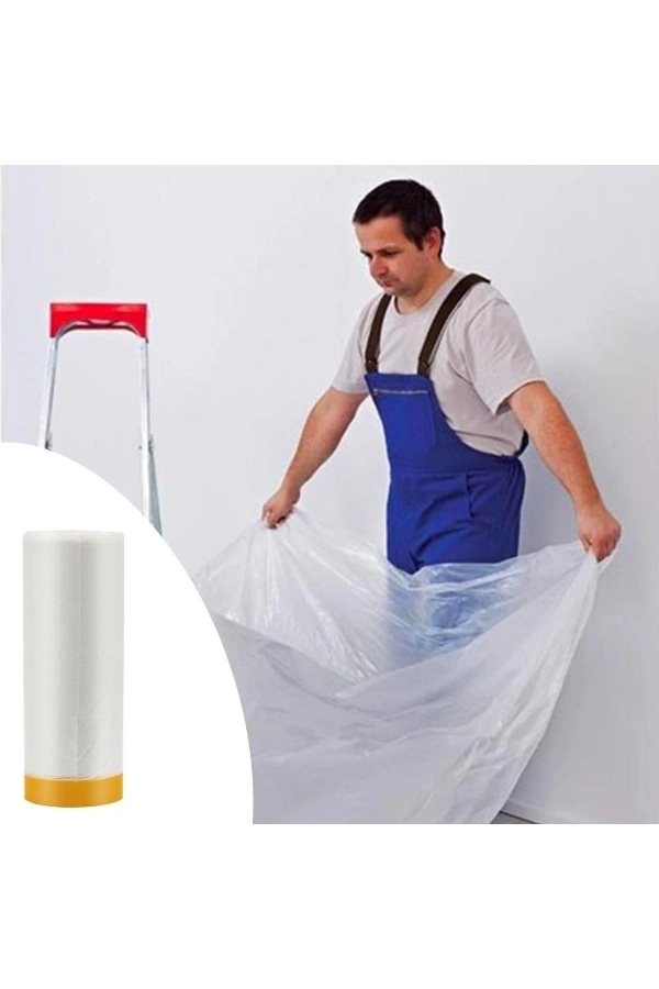 Bidebuvar Boya Badana Eşya Koruma Yapışkanlı Örtü 280 cm x 15 mt