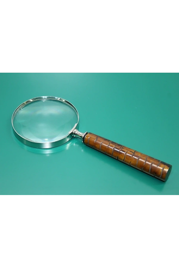 Bidebuvar Boynuz Pirinç Büyüteç Model 5