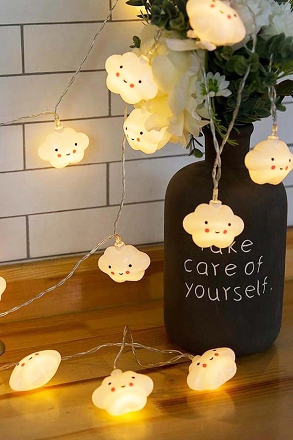 Bidebuvar Bulut Şeklinde Led Şerit Lamba 12 Adet