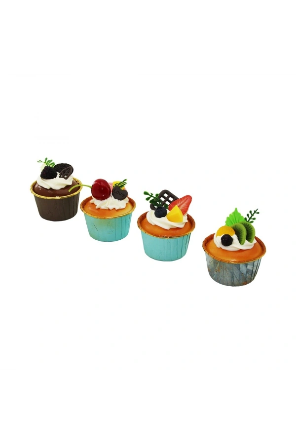 Bidebuvar Buzdolabı Magneti - Mini Muffin Tasarımlı - Karışık Model