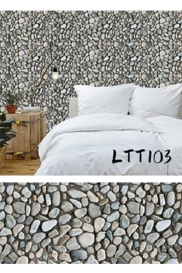 Bidebuvar Çakıl Taşı Kaplama Kağıdı 3 Metre