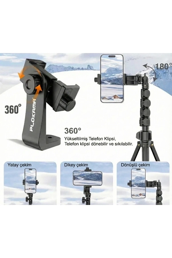 Bidebuvar Çantalı Kumandalı Tripod